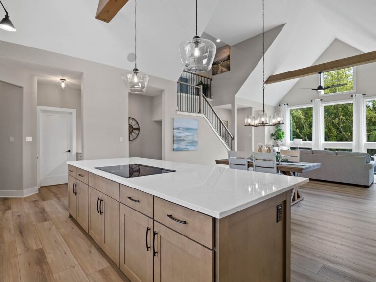 The Kenzie at Redford Hills, modern kitchen with elegant design features