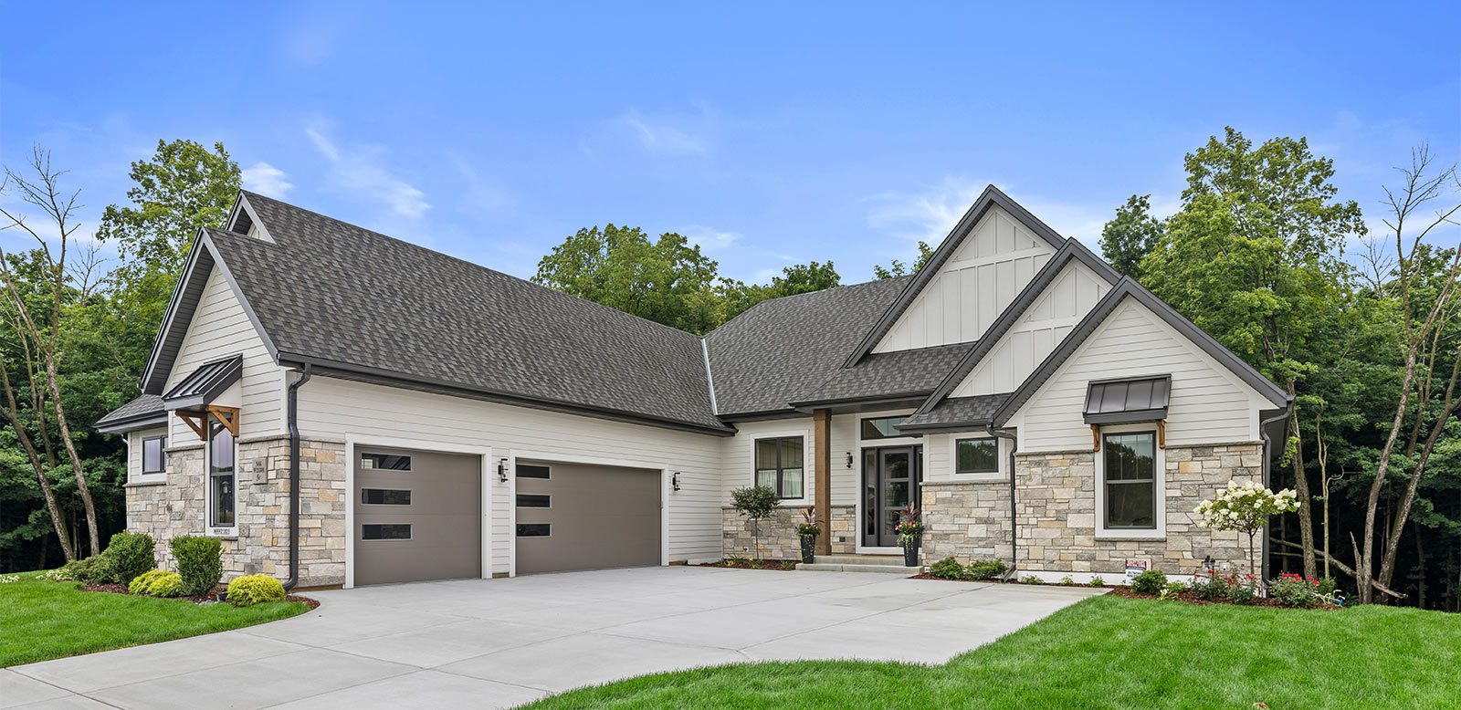 Exterior of The Nora Parade of Homes model in Menomonee Falls, WI