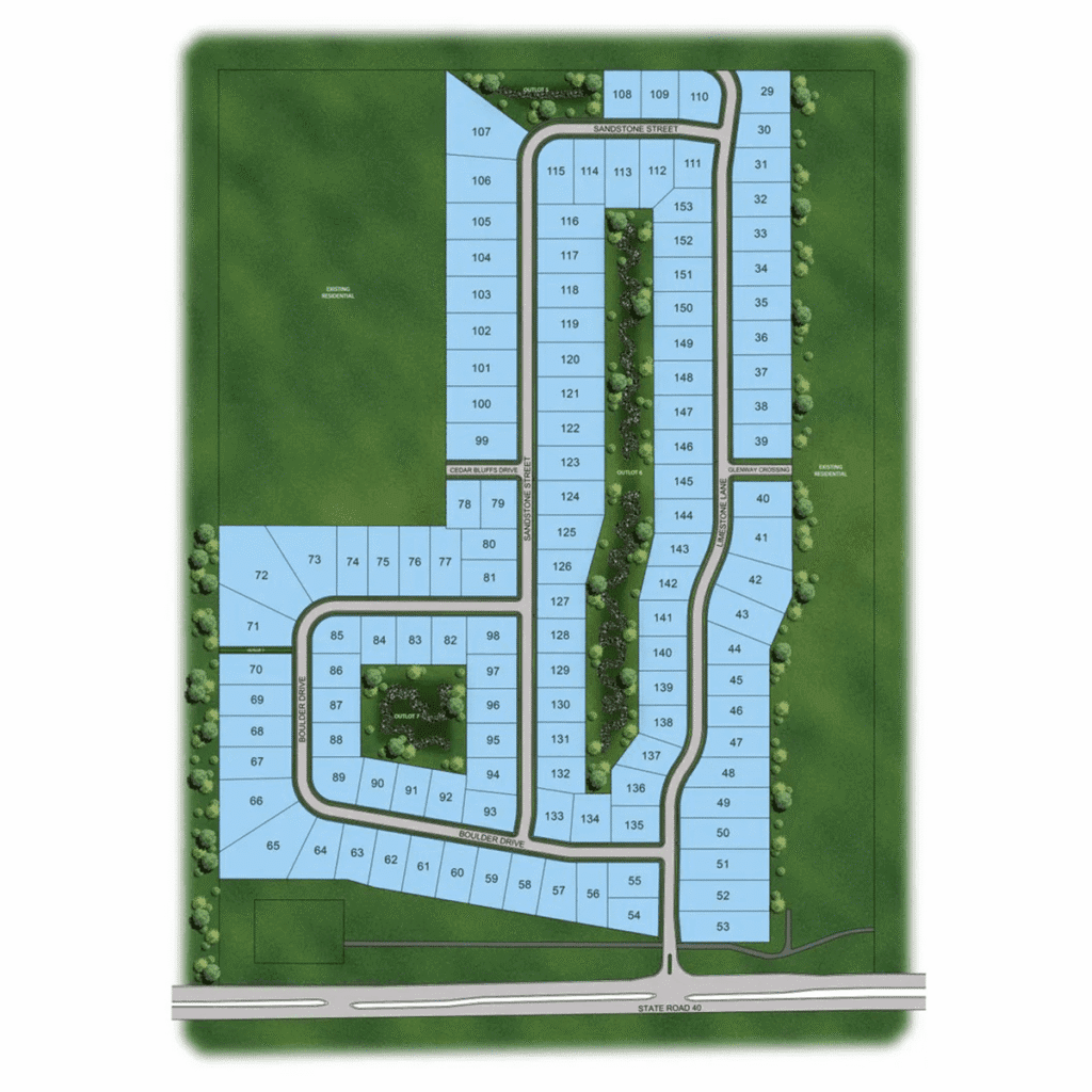 Cedar Creek Plat Map