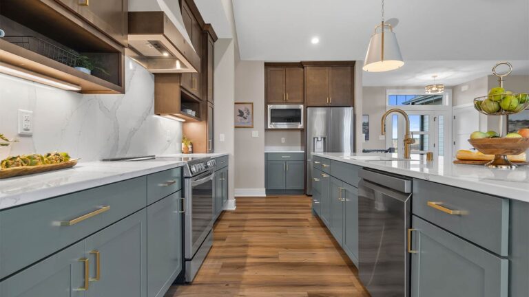 The Lexi at Fox River Falls, modern kitchen with elegant design.