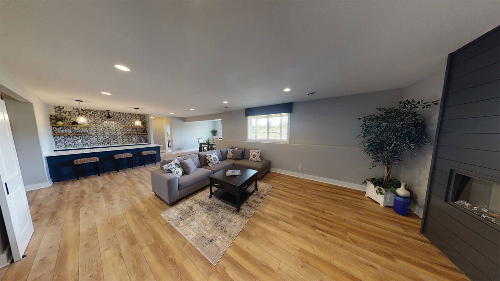The Brooklyn II at Sanctuary at Good Hope Subdivision, Lower Level Family Room