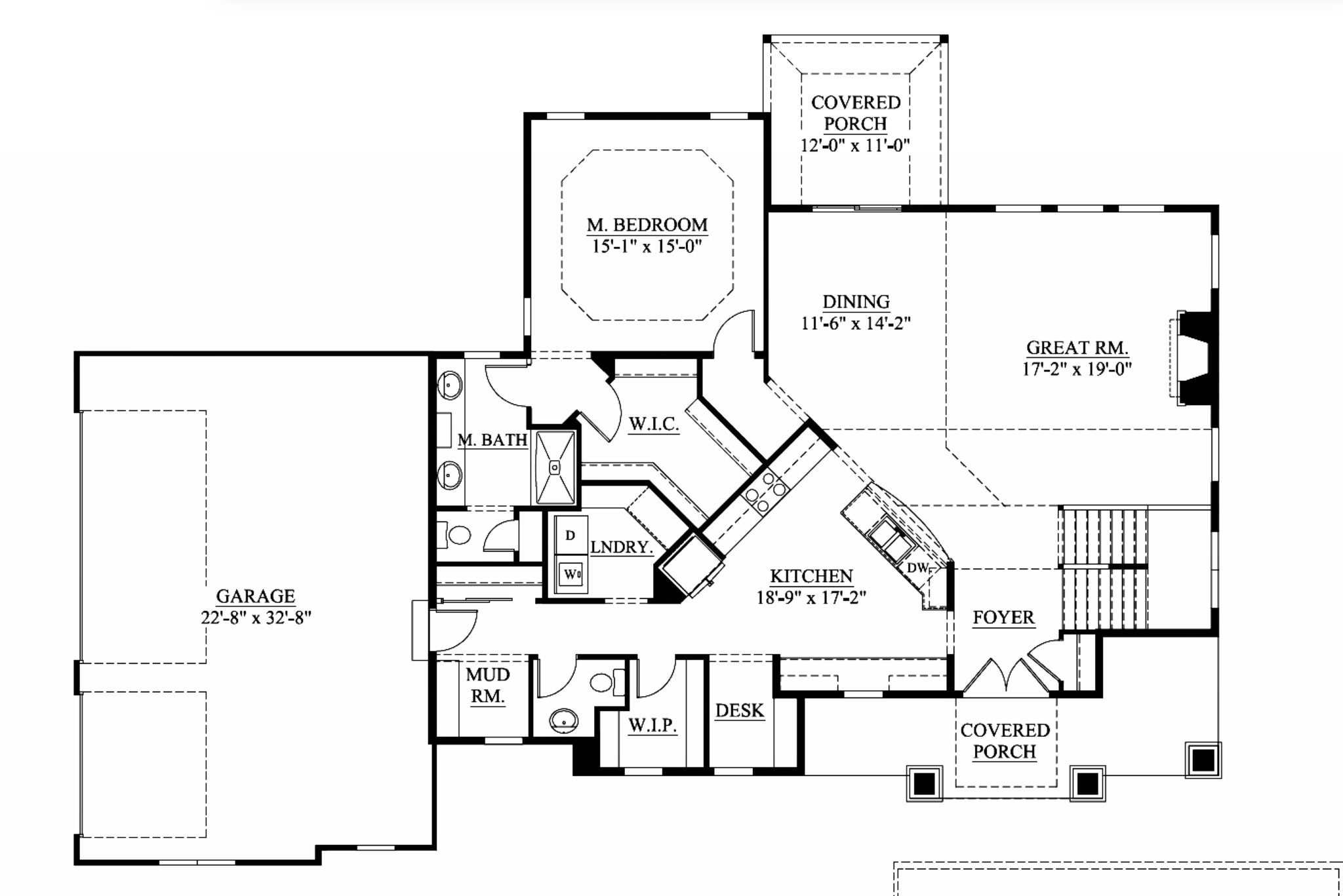 The Courtlynn first floor plan