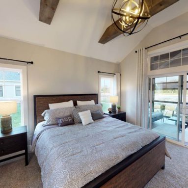 Demlang Builders - The Harper model home master bedroom