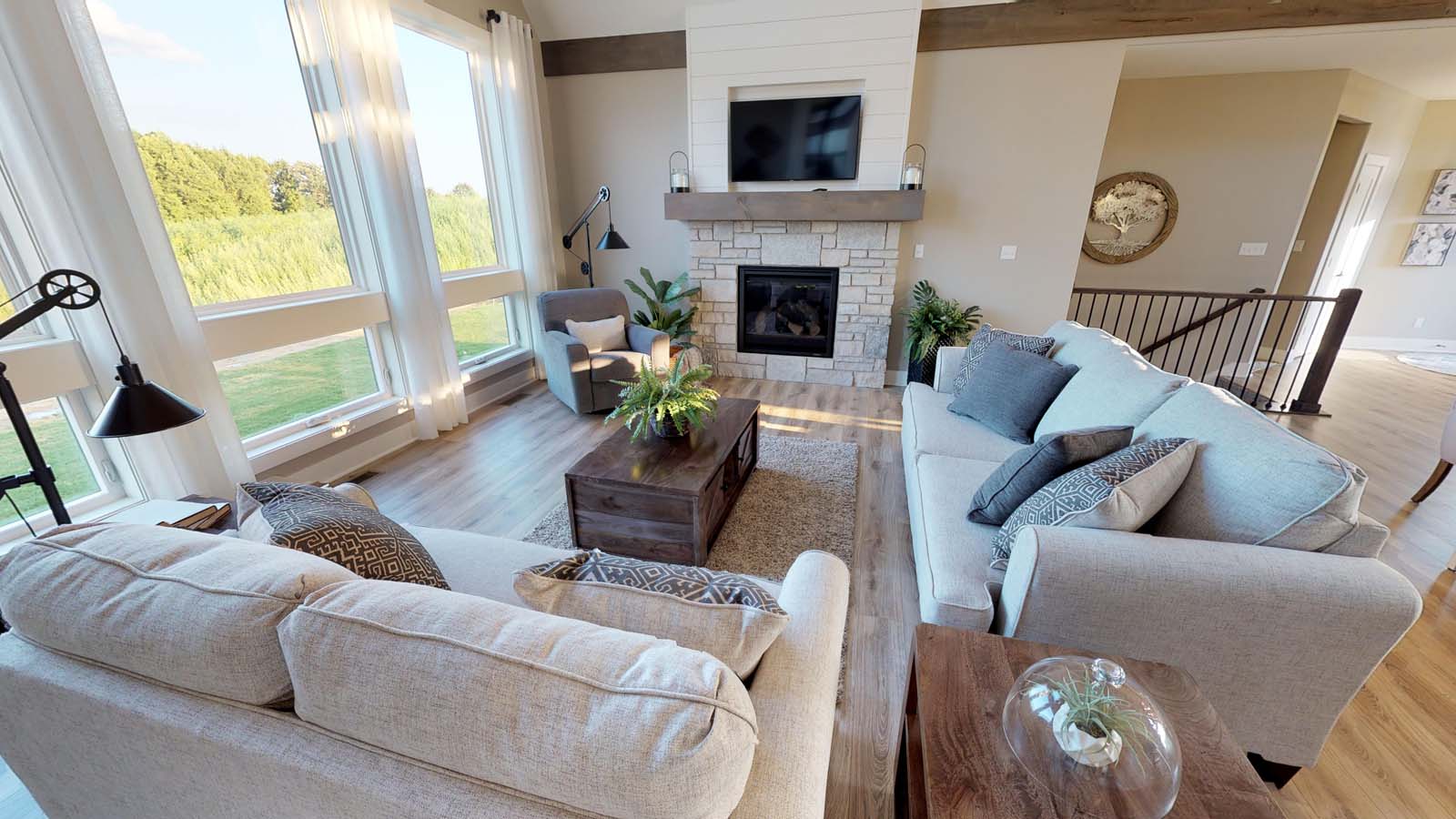Demlang Builders - The Harper model home great room