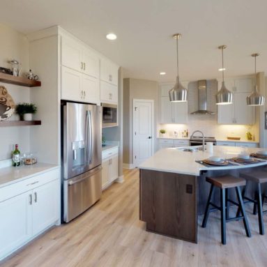 The Hadley model home kitchen