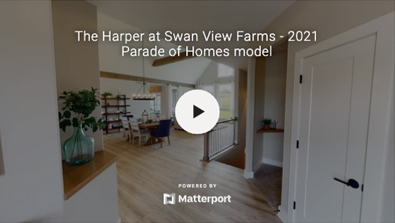 3D virtual tour of Demlang Home Builders model the Harper from the 2021 Parade of Homes