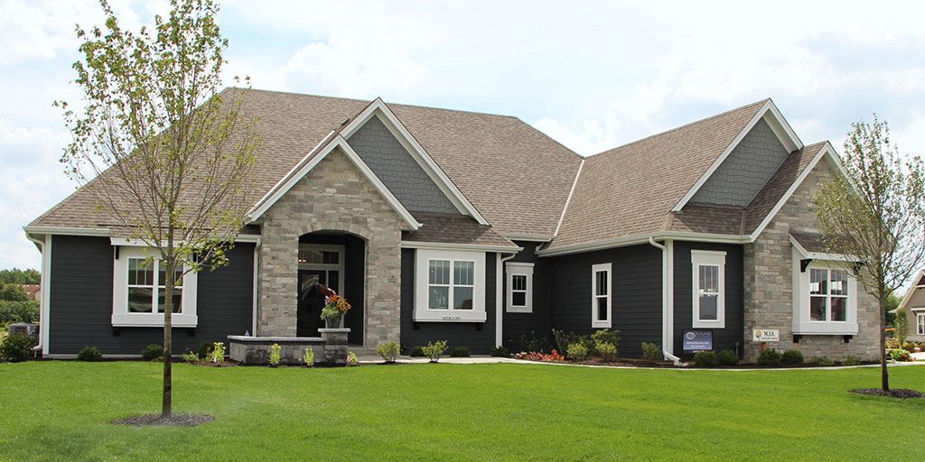 Outside view of the Finley model home