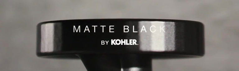 Matte Black fixtures by Kohler