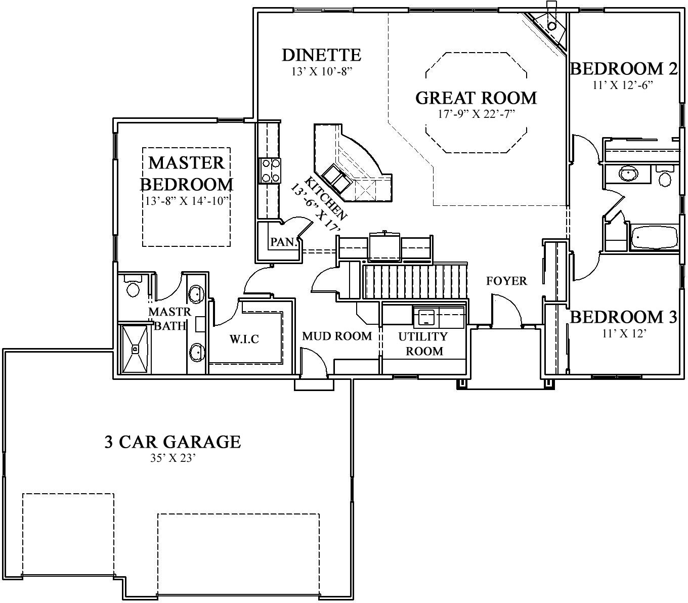 The Hadley model home floor plan