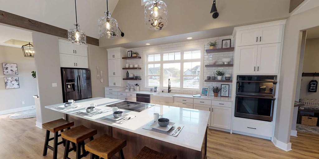 The Harper model home kitchen