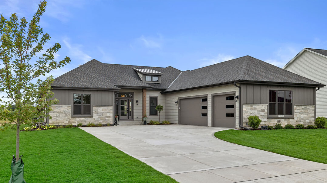 Parade of Homes model, The Lexi, outdoor front exterior.